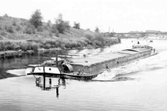 Motor barge on the River Calder