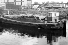 The motor barge Saira on the River Calder.