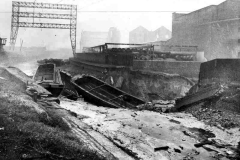 Bomb Damage to the Leeds and Liverpool Canal.
