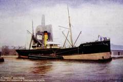 Goole Steam Shipping Co Ltd\'s SS Hebble in Goole Docks.