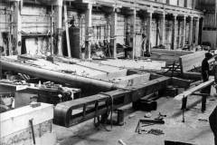 Constructing new lock gates at Stanley Ferry.