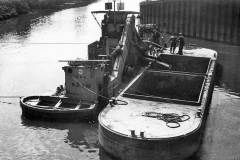 A British Waterways dredger at work on the S&SYN.