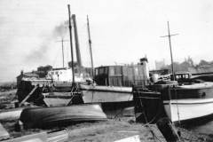 The Alum Works, Goole, during the demolition of the site.