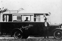 A 'Majestic' coach and driver.