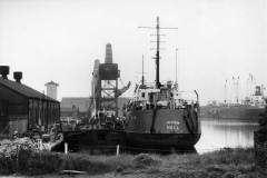 The tanker DAYSTREAM in South Dock. 