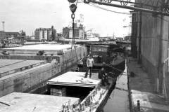 A diesel tug in Goole Docks.