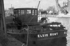 Barge Elsie Hunt berthed at Stanley Ferry, near Wakefield.