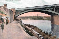 A postcard titled - The Calder, Dewsbury.