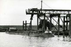 Joyce Hawksley being loaded with coal.