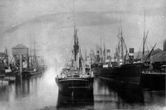 Railway Dock, Goole, looking north.