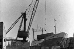 The 32-ton scotch derrick crane in Stanhope Dock.