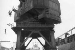 The  50-ton electric crane in Goole Docks.