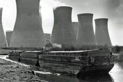 BACAT train passing Thorpe Marsh Power Station.