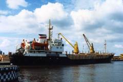 Vyacheslav Denisov in Goole Docks.