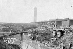Building the West Dock Entrance.