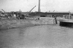 Construction work on South Dock Bridge.