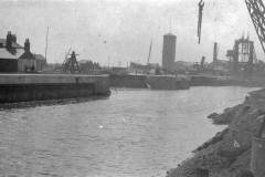 Construction work in Goole Docks.