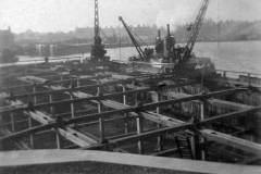Construction work in Goole Docks.