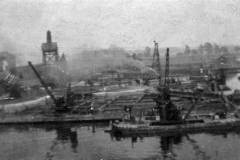 Construction work in Goole Docks.