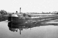 Barge Lady Kerr under way.