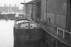 Valour moored at a Wakefield warehouse.