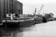 Barges at Rawcliffe Bridge wharf.