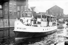 The pleasure craft Wyre Lady at Sprotbrough, Doncaster.