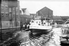 The pleasure craft Wyre Lady at Sprotbrough, Doncaster.