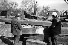 Canal maintenance work.