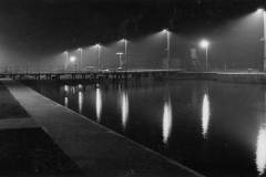 Ocean Lock, Goole, at night.