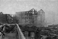 Burnt out Bond Warehouse, port of Goole