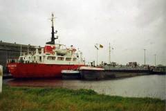 REEDNESS moored in Goole Docks.