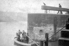 A British Waterways diver and two support staff.