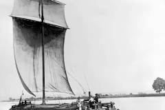 A keel crewed by a family.