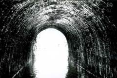 Approaching the end of a tunnel.