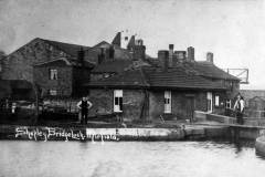 Canal staff at Shepley Bridge Lock.