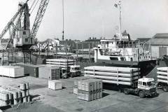 Satelith loading in Goole Docks.