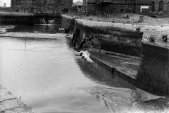 The drained Harbour Basin.
