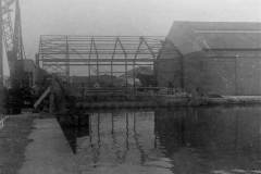The steel framework of Shed Y.