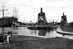 Goole Docks Harbour Basin in 1895.