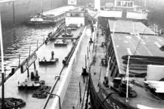 Numerous vessels in Ocean Lock.