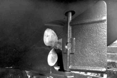 A barge propeller and rudder.