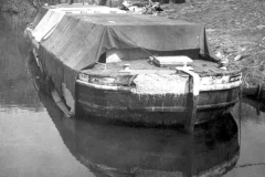 A barge under conversion.