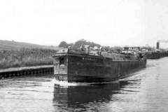The tanker barge Burdale at Lock 7, Lemonroyd Lock, near Methley.