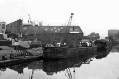 The motor barge Cotterdale H at its base at Knottingley.