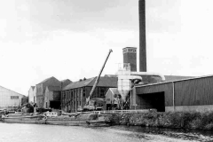 Barges moored at Rawson's Mill.