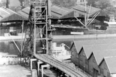 A railway coal hoist in Goole Docks.