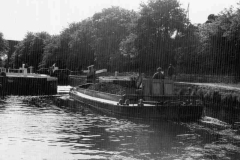 A motor barge on its way to Thornhill Power Station.