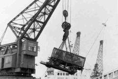 A 40-tonne electric crane in Goole Docks.