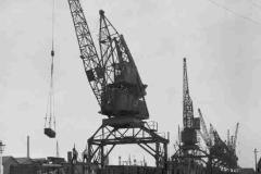Cranes in West Dock - South, Goole.
